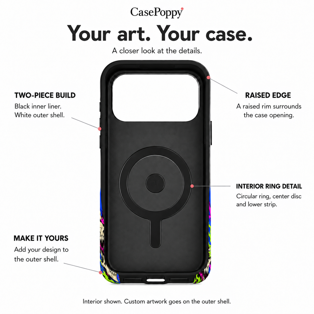 Razor Skull Phone Case — view 9