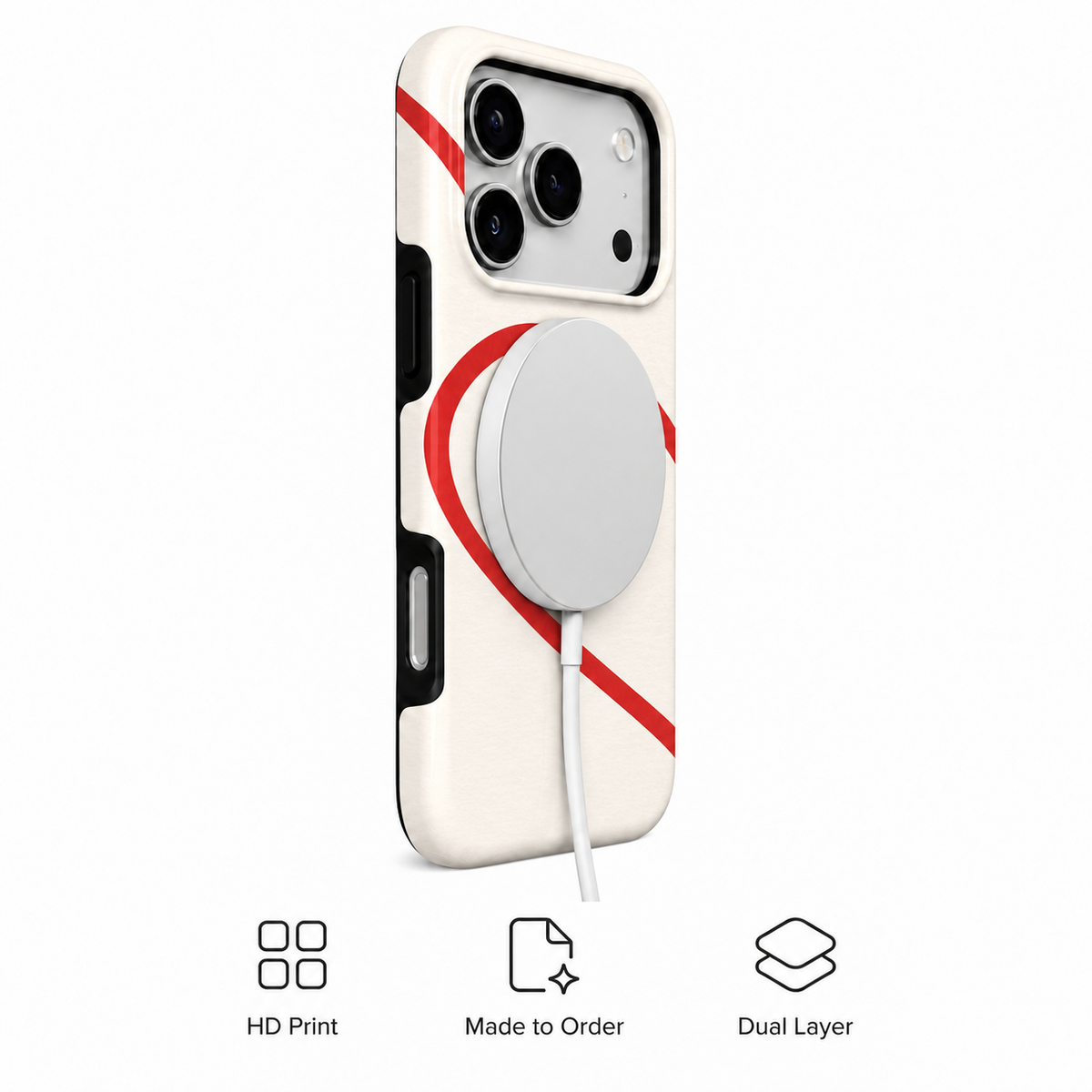Red Thread Heart A Phone Case — view 3