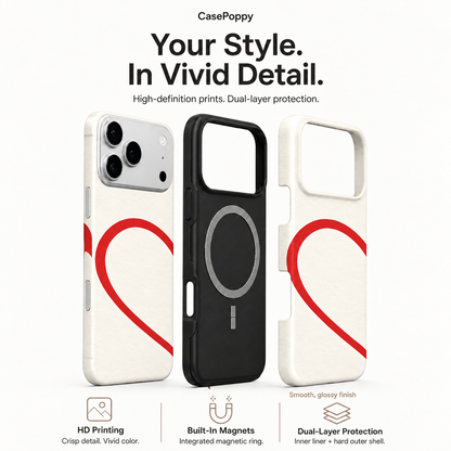 Red Thread Heart A Phone Case — view 4