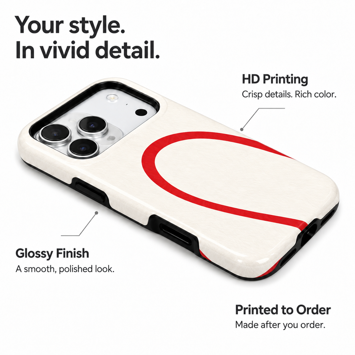 Red Thread Heart A Phone Case — view 7