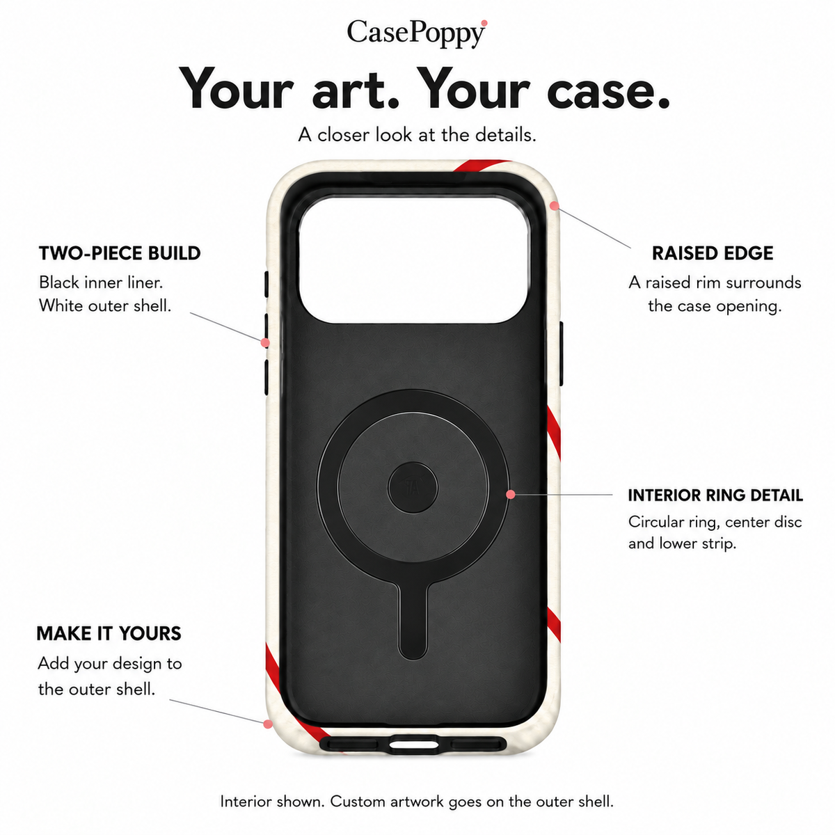 Red Thread Heart A Phone Case — view 10