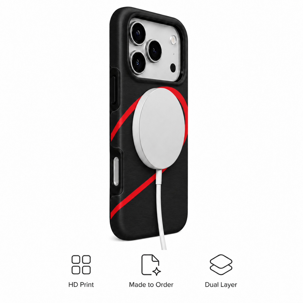 Red Thread Heart B Phone Case — view 3