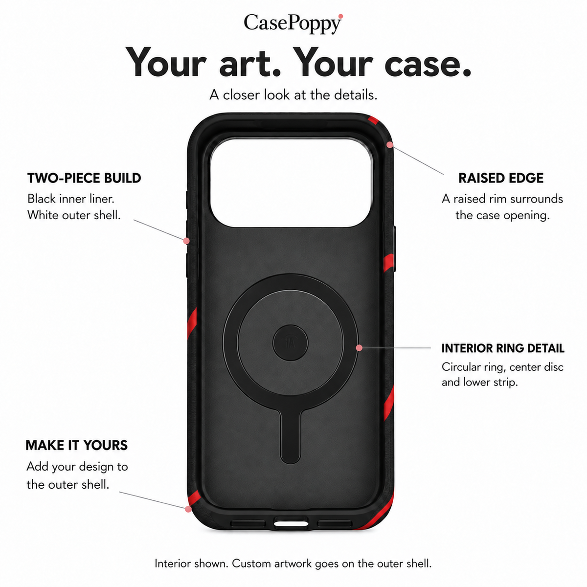 Red Thread Heart B Phone Case — view 10