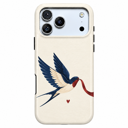 Ribbon Swallow A Phone Case — view 1