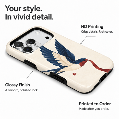 Ribbon Swallow A Phone Case — view 7