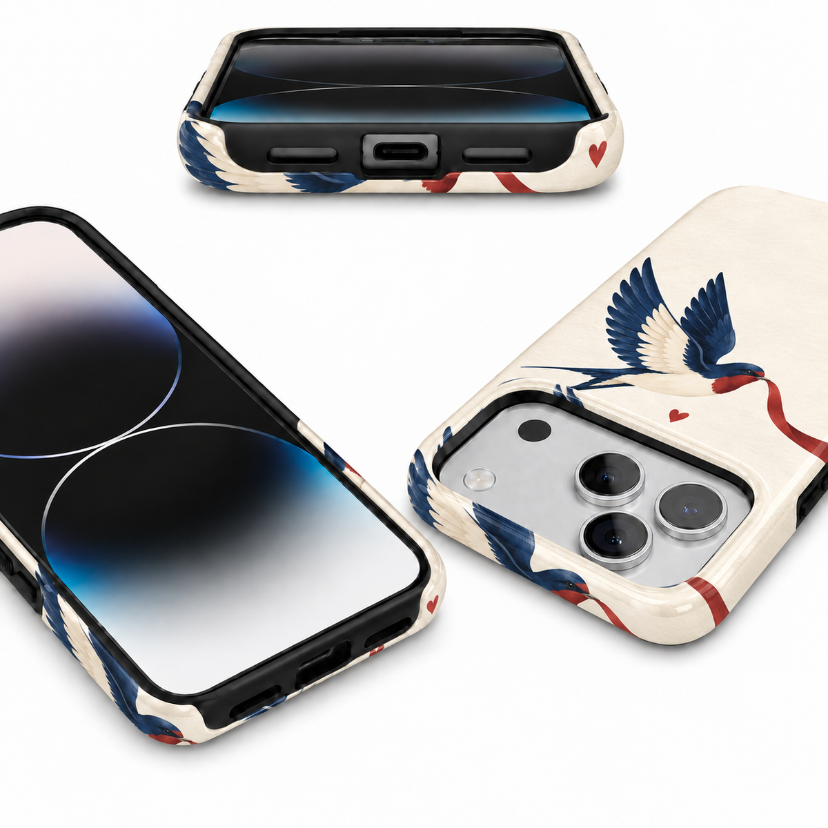 Ribbon Swallow A Phone Case — view 9