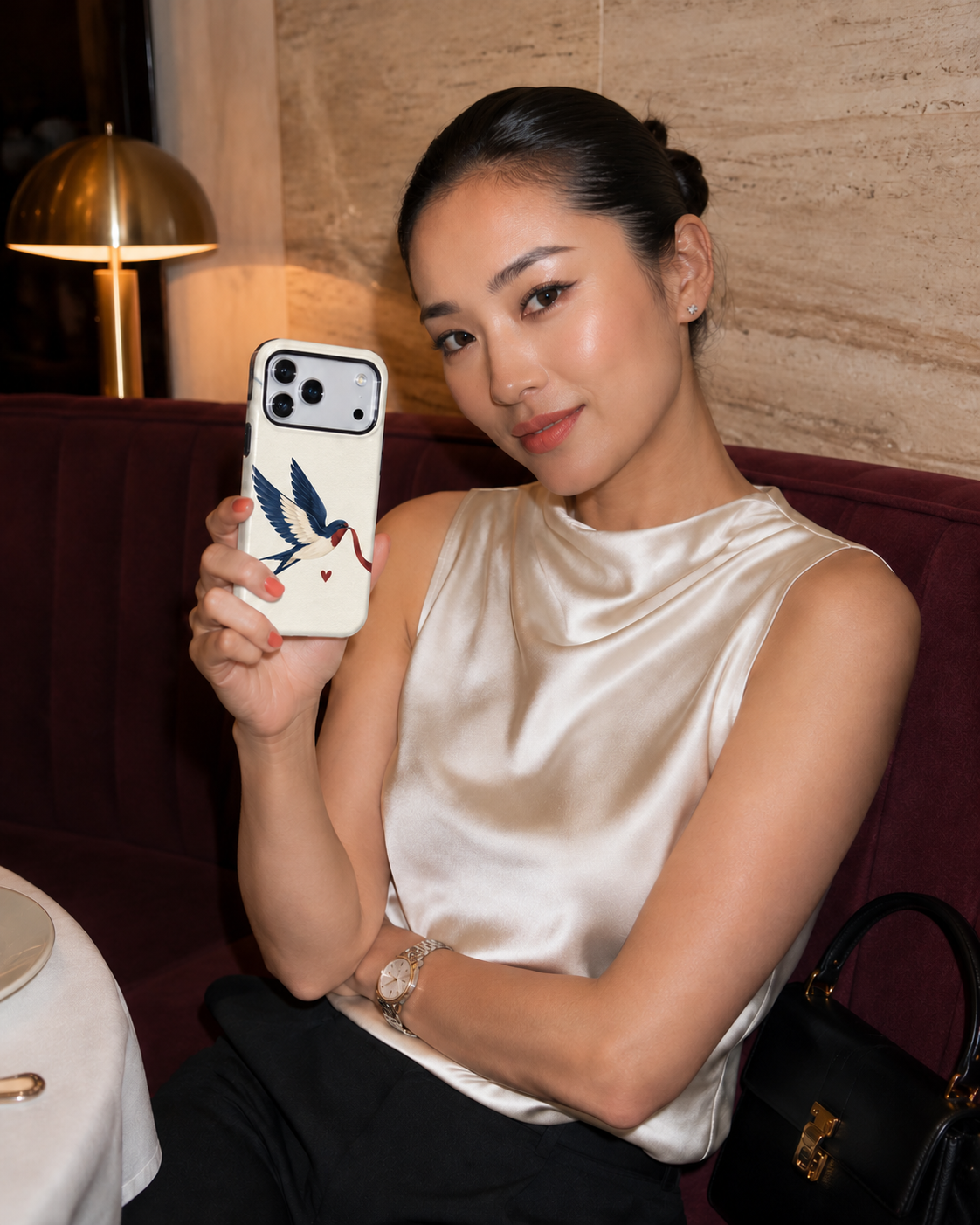 Ribbon Swallow A Phone Case — view 12