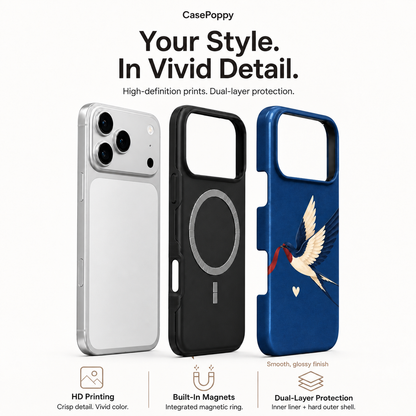 Ribbon Swallow B Phone Case — view 4
