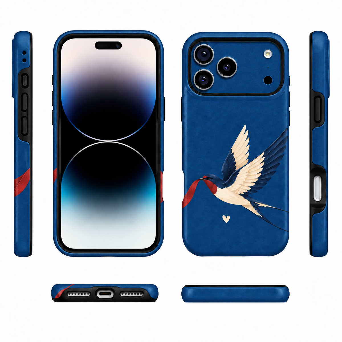 Ribbon Swallow B Phone Case — view 5