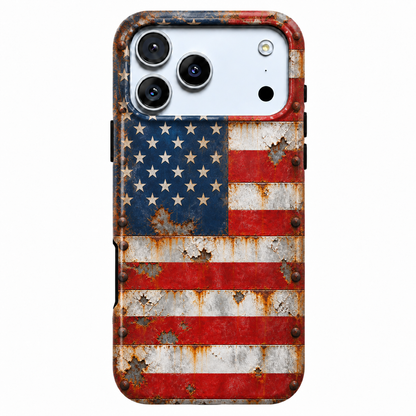 Rusted Stars & Stripes Phone Case — view 1