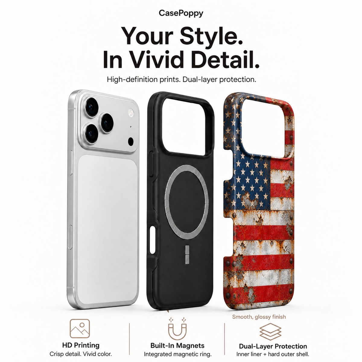 Rusted Stars & Stripes Phone Case — view 4