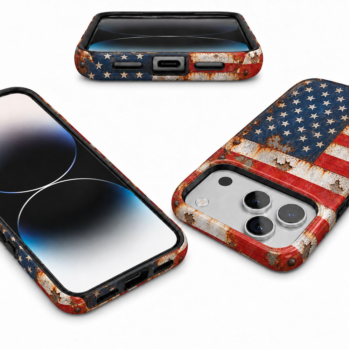 Rusted Stars & Stripes Phone Case — view 9
