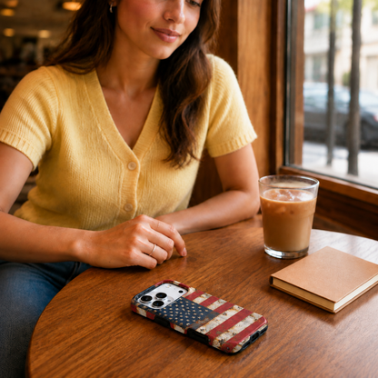 Rusted Stars & Stripes Phone Case — view 11
