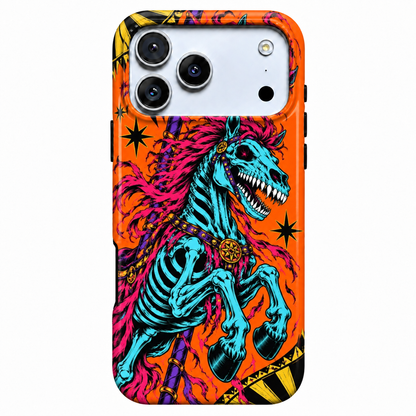 Skeletal Carnival Horse Phone Case — view 1