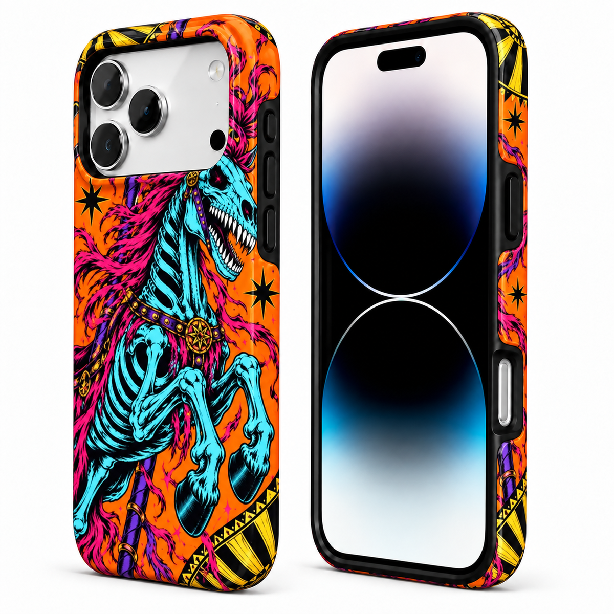 Skeletal Carnival Horse Phone Case — view 2