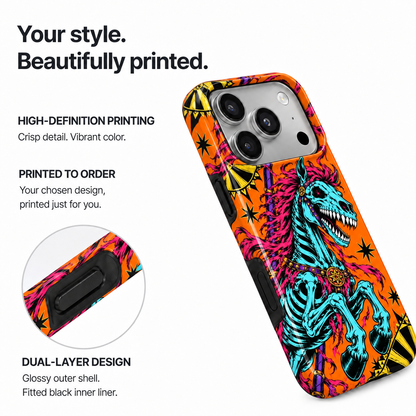 Skeletal Carnival Horse Phone Case — view 8