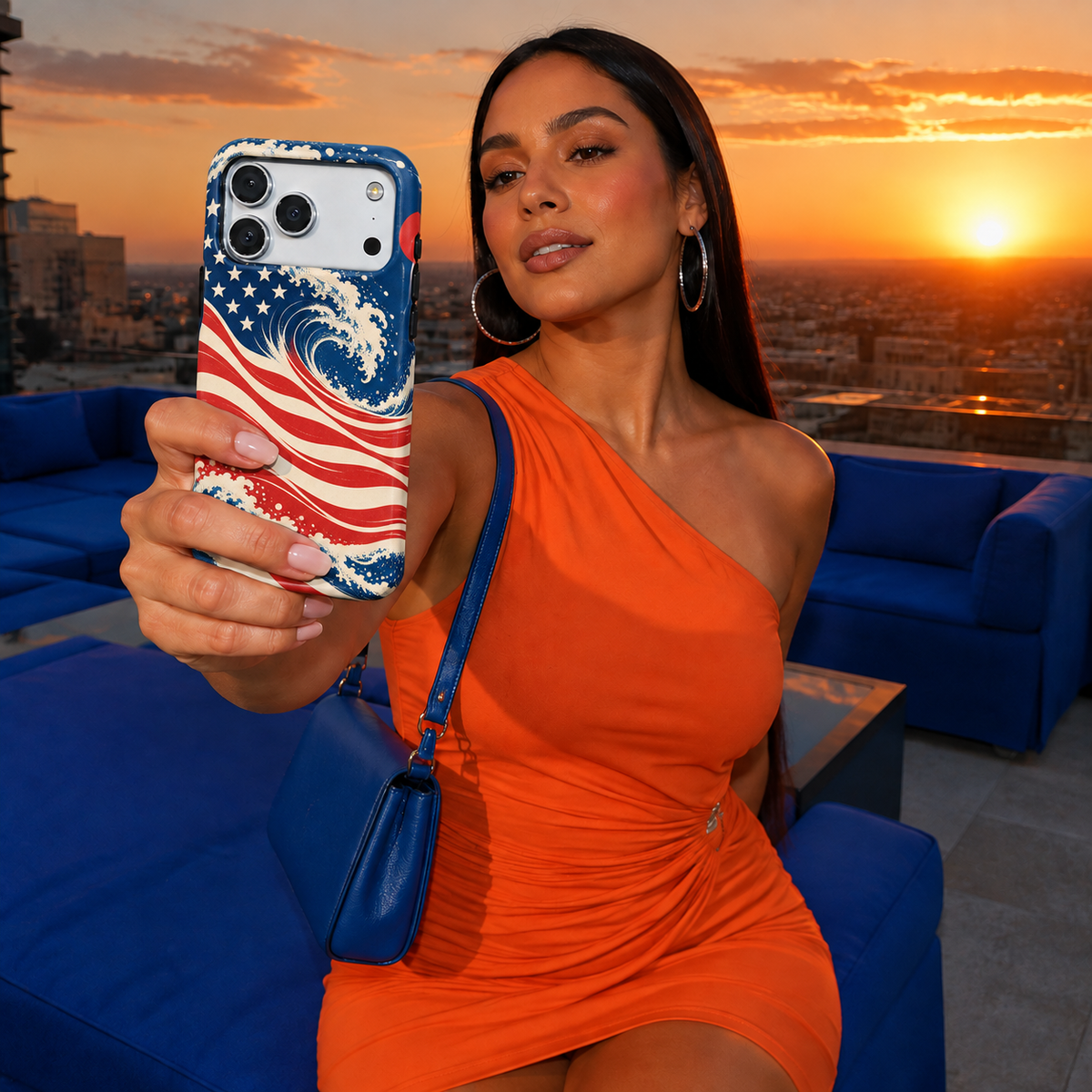 Starburst Patriot Phone Case — view 1