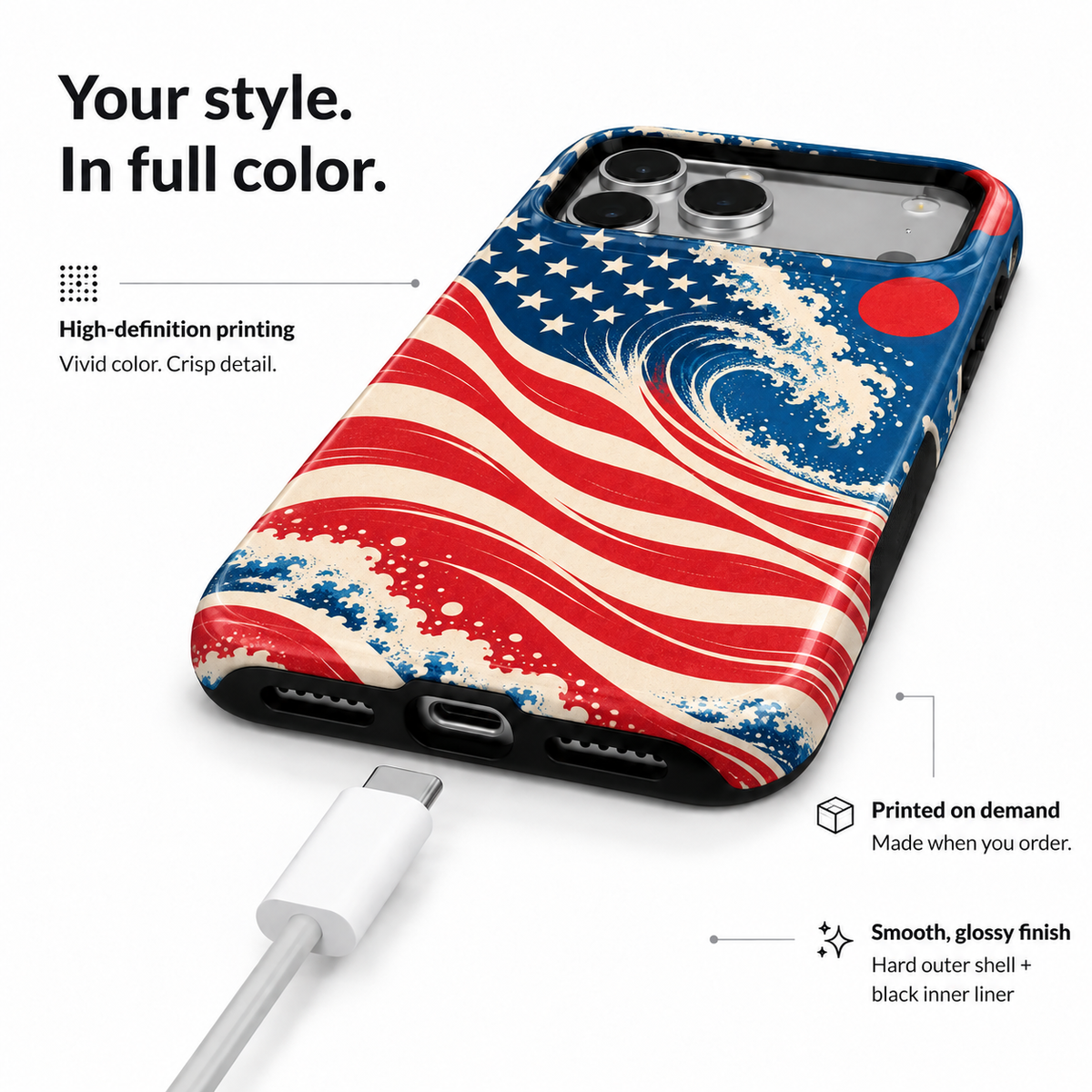 Starburst Patriot Phone Case — view 9