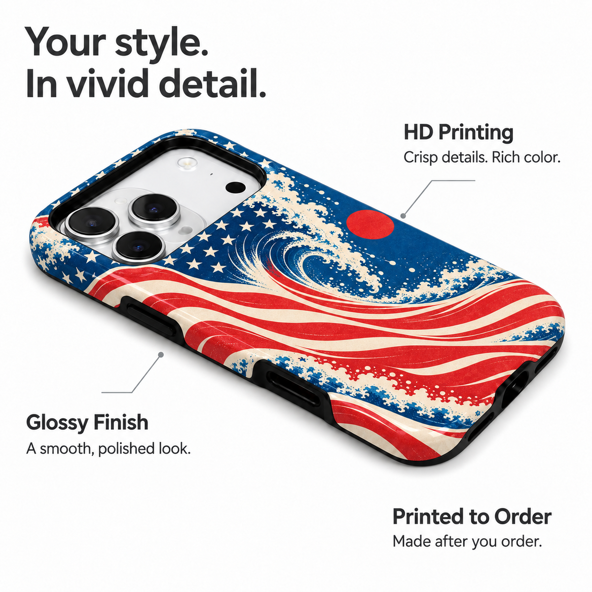 Starburst Patriot Phone Case — view 15