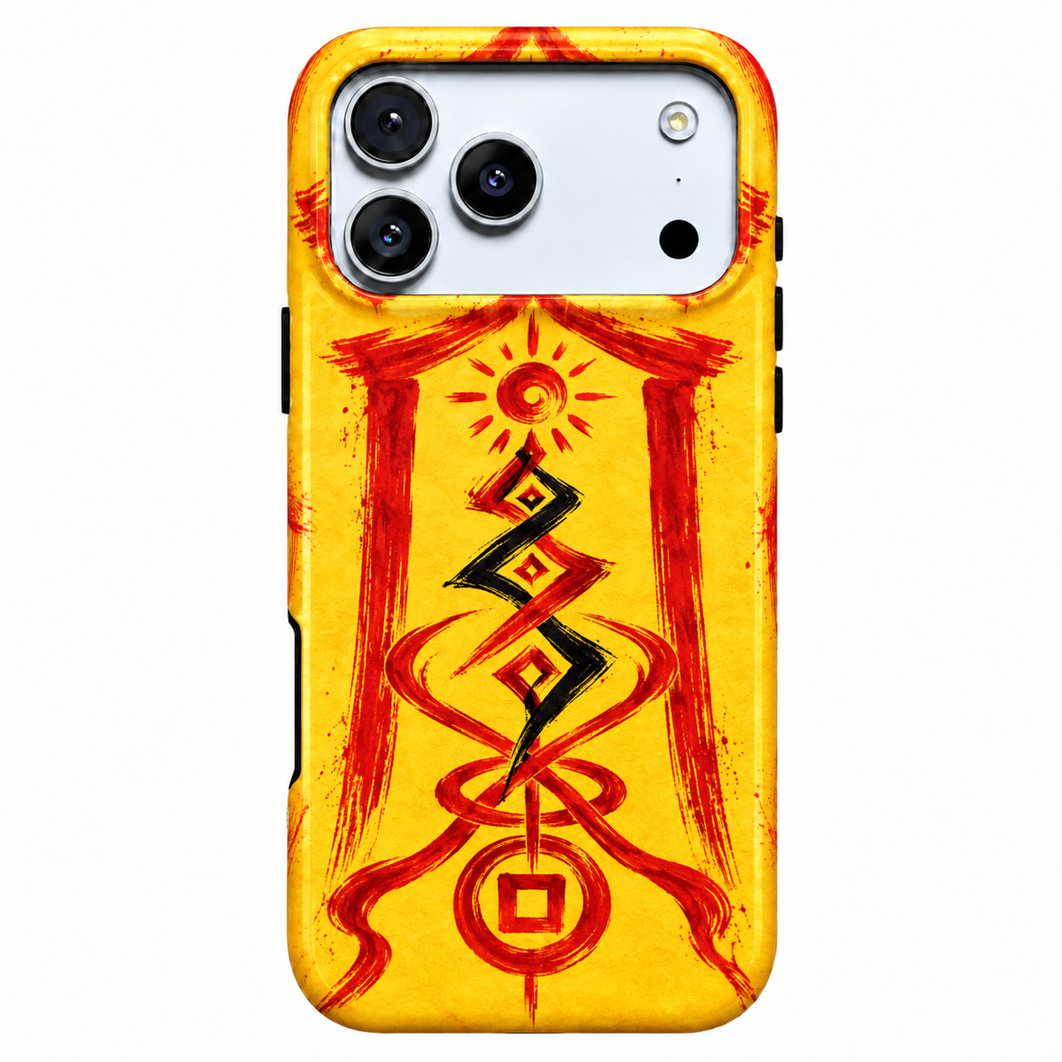 Sun Gate Sigil | Yellow Talisman Phone Case — view 1