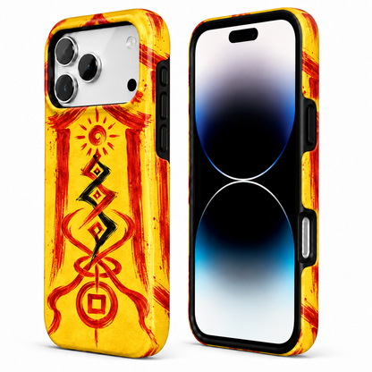 Sun Gate Sigil | Yellow Talisman Phone Case — view 2