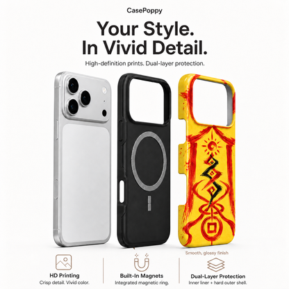 Sun Gate Sigil | Yellow Talisman Phone Case — view 4