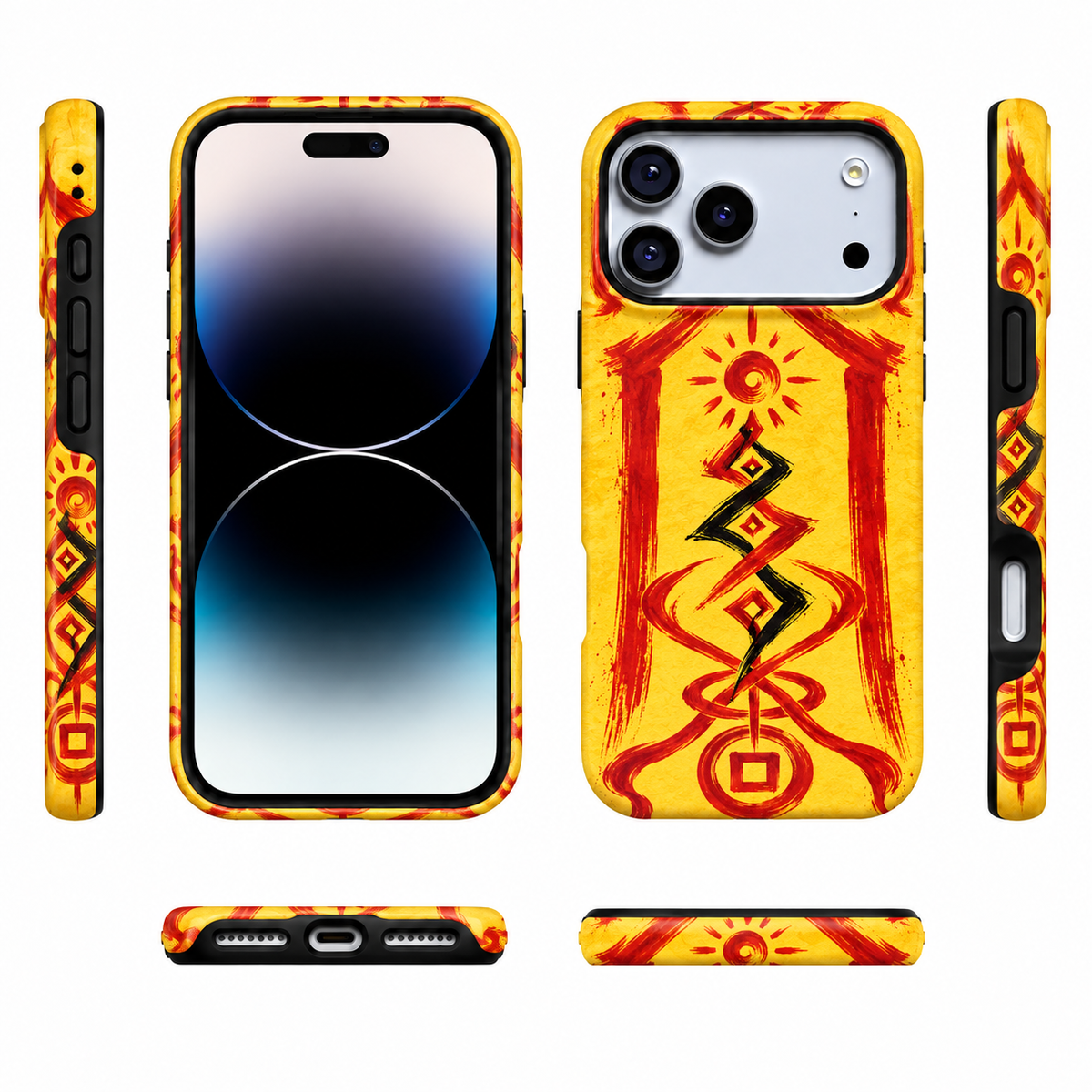 Sun Gate Sigil | Yellow Talisman Phone Case — view 5