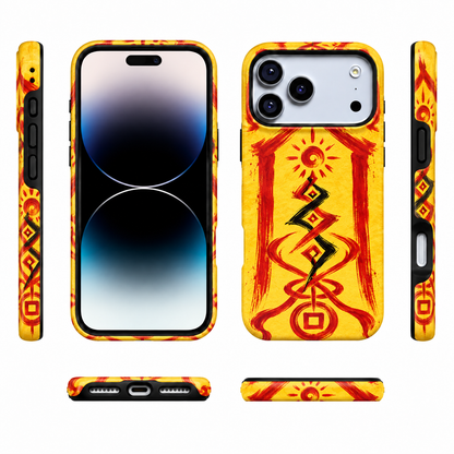 Sun Gate Sigil | Yellow Talisman Phone Case — view 5