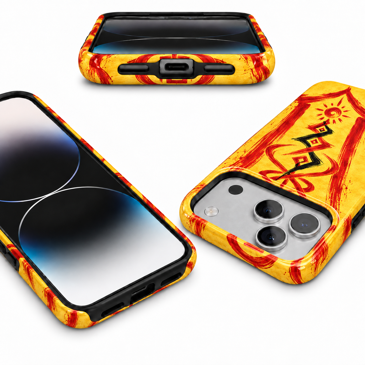Sun Gate Sigil | Yellow Talisman Phone Case — view 9