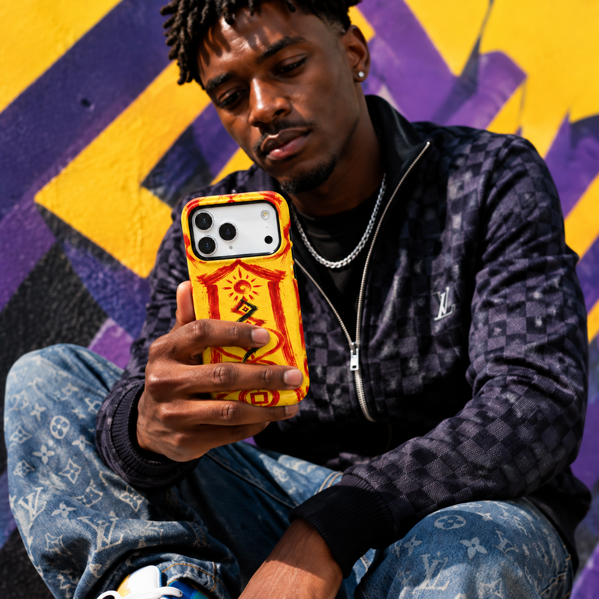 Sun Gate Sigil | Yellow Talisman Phone Case — view 15