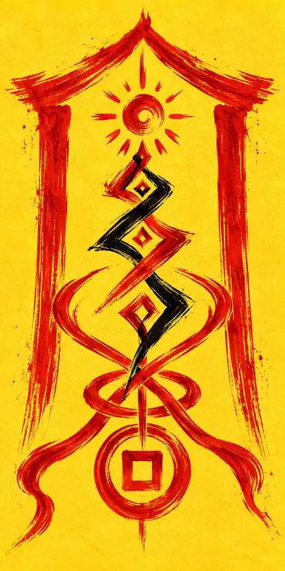 Sun Gate Sigil | Yellow Talisman Phone Case — view 16