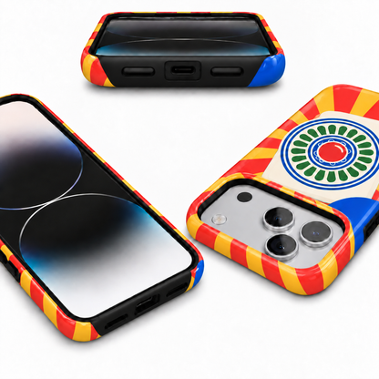 Sunburst One | Red & Yellow Mahjong Phone Case — view 9