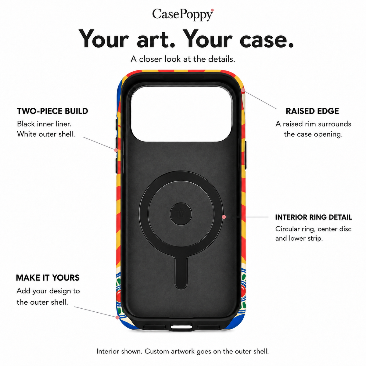 Sunburst One | Red & Yellow Mahjong Phone Case — view 10