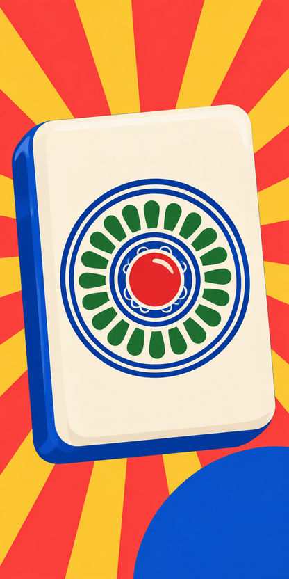 Sunburst One | Red & Yellow Mahjong Phone Case — view 13