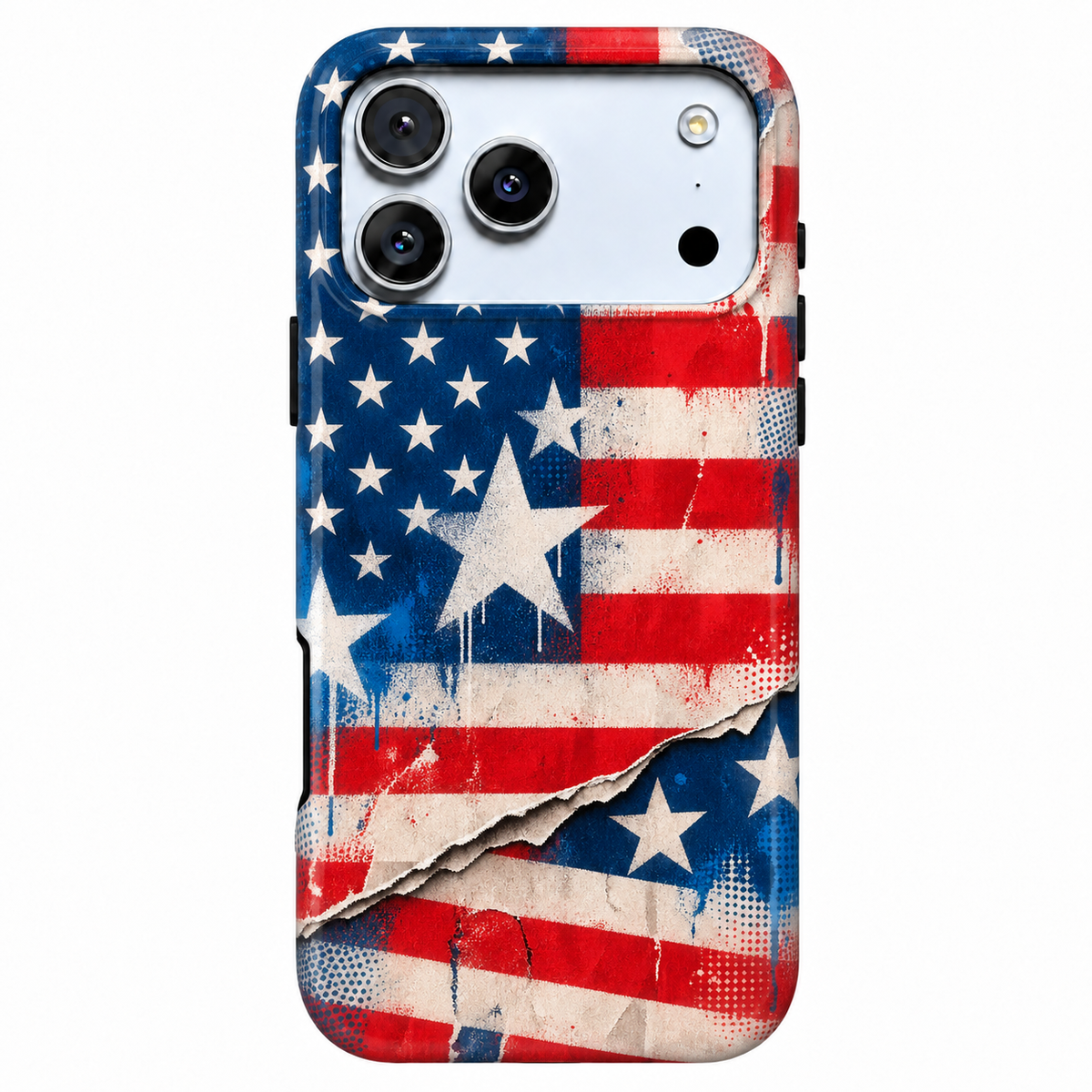 Torn Star Flag Phone Case — view 1