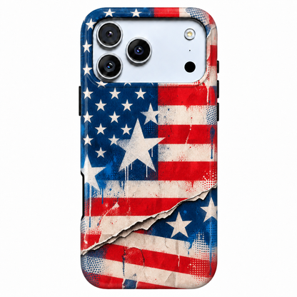 Torn Star Flag Phone Case — view 1