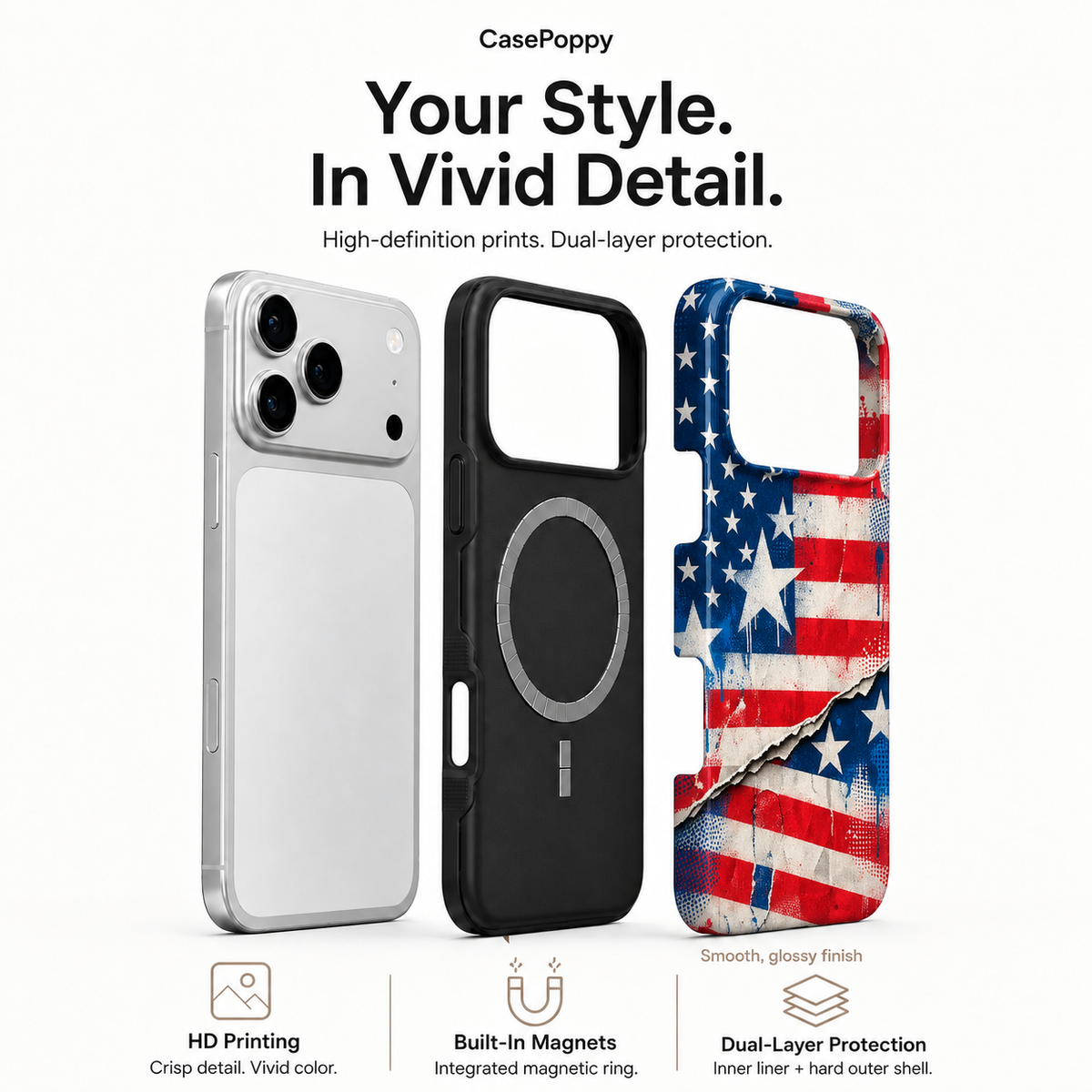 Torn Star Flag Phone Case — view 4
