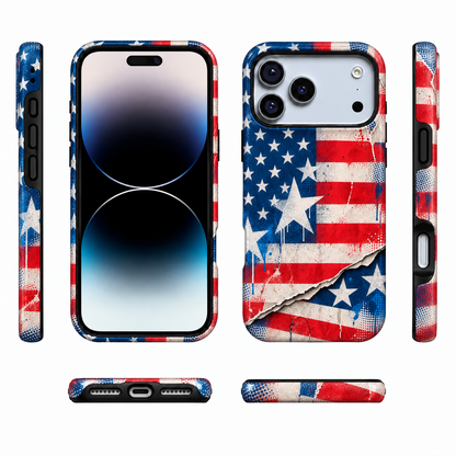 Torn Star Flag Phone Case — view 5