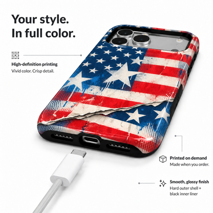 Torn Star Flag Phone Case — view 6