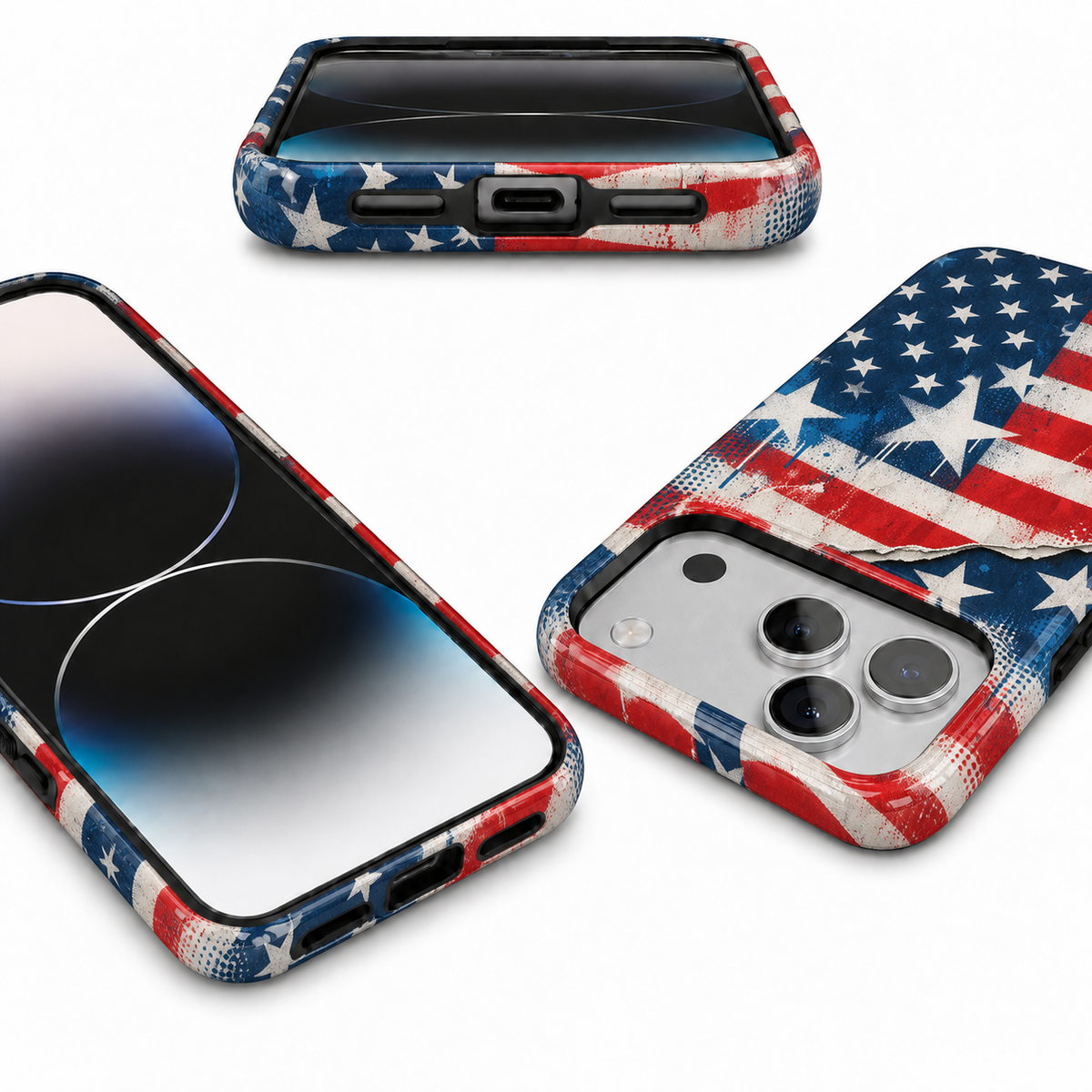 Torn Star Flag Phone Case — view 9