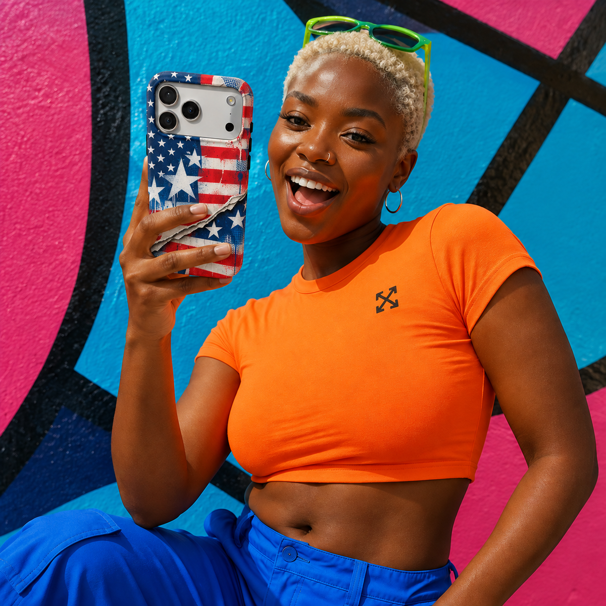 Torn Star Flag Phone Case — view 11