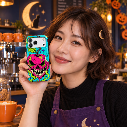 Toxic Harvest | Dripping Skull Pumpkin Phone Case — view 12