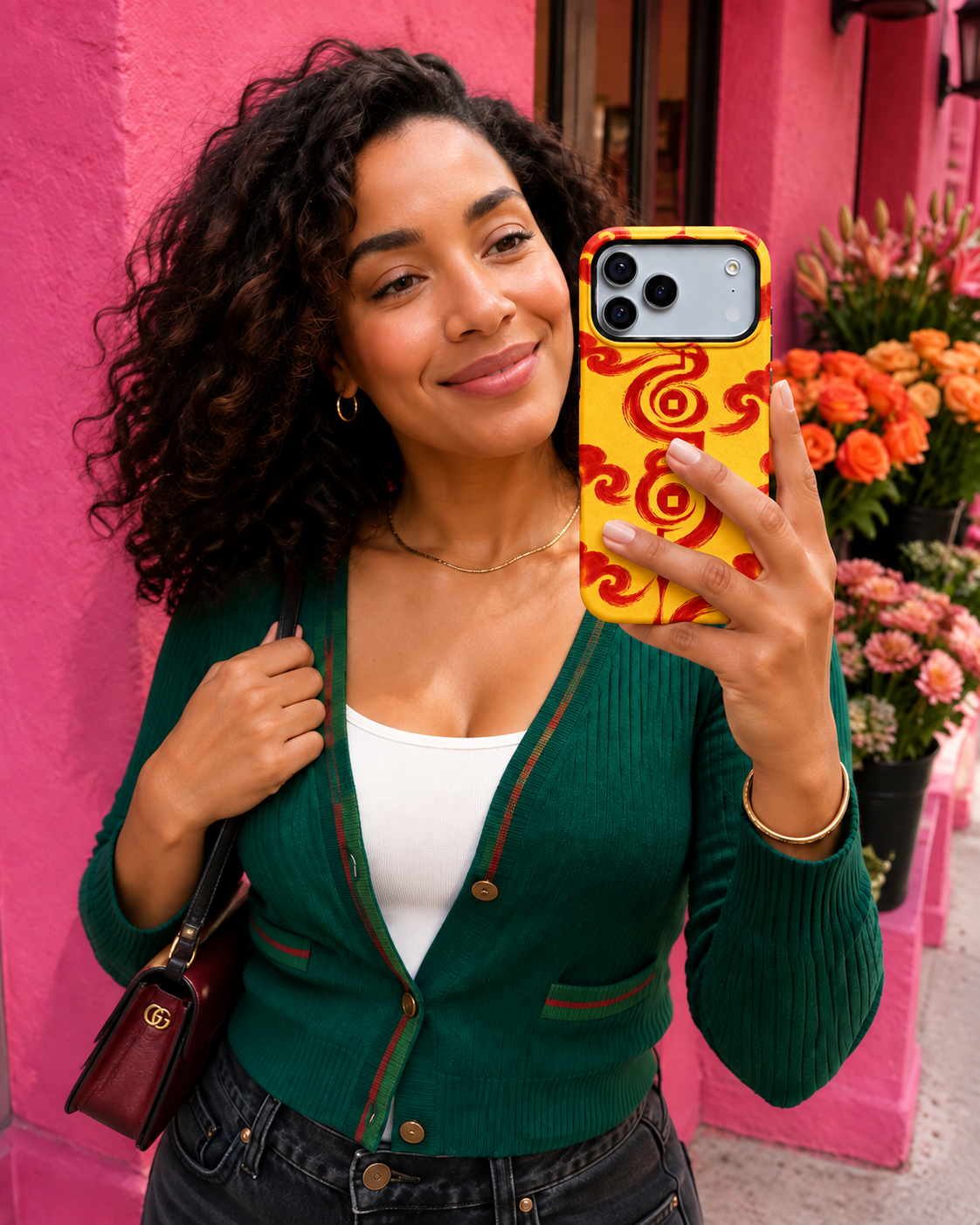 Twin Spiral Seal | Yellow Talisman Phone Case — view 14