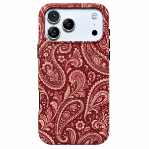 Merlot Paisley | Burgundy Botanical Phone Case