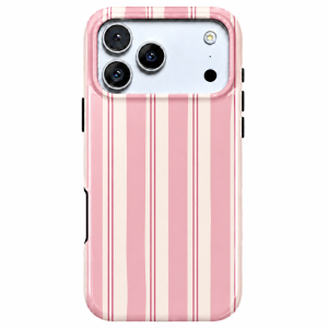 Rose Ribbon | Pink Stripe Phone Case