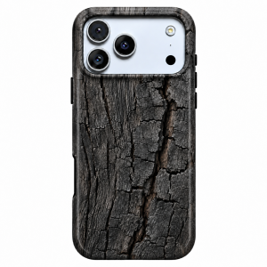 Charred Grain | Burnt Wood Texture Phone Case — view 1