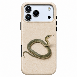 Coiled Quiet | Green Snake Phone Case — view 1