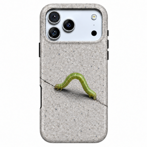Crack Crawler | Green Inchworm Phone Case — view 1