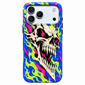 Electric Revenant | Neon Skull Phone Case — view 1