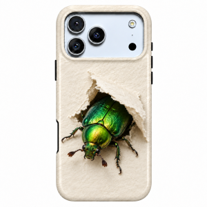 Emerald Breakthrough | Green Beetle Phone Case — view 1